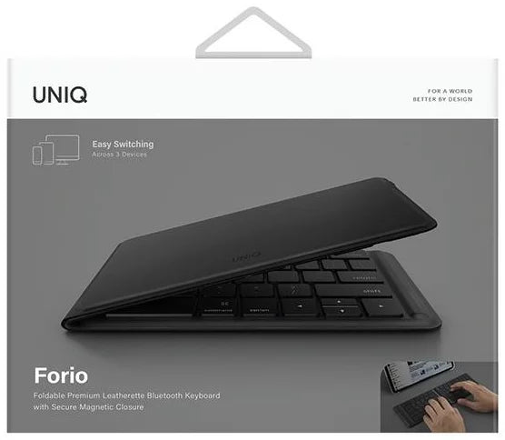 UNIQ FORIO FOLDABLE BLUETOOTH KEYBOARD – MIDNIGHT (BLACK)