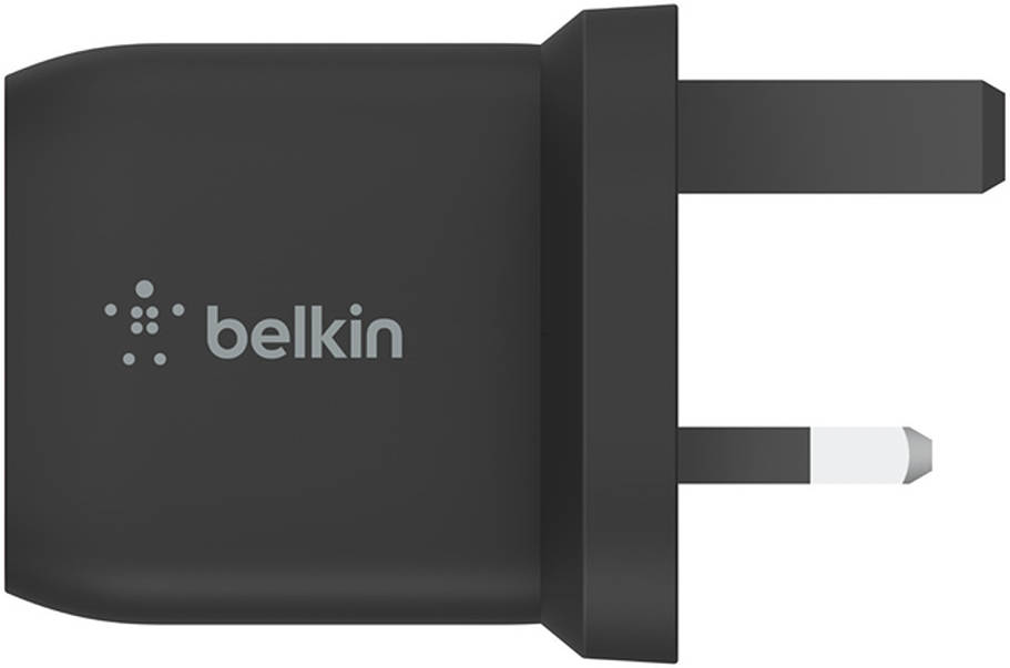 شاحن حائط Belkin Boost Charge Pro ثنائي USB-C Gan مع PPS 45W أسود 