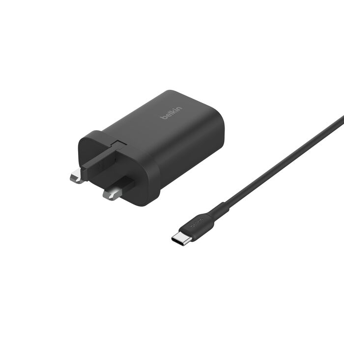 شاحن Belkin BoostCharge 3 في 1 المغناطيسي القابل للطي MagSafe مع Qi2 15W - شحن سريع متوافق مع iPhone 16 و15 و14 أسود 