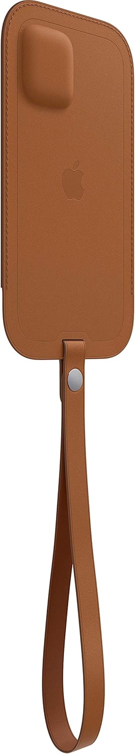 Genuine Apple iPhone 12 Pro Max Leather Sleeve with Magsafe - Saddle Brown