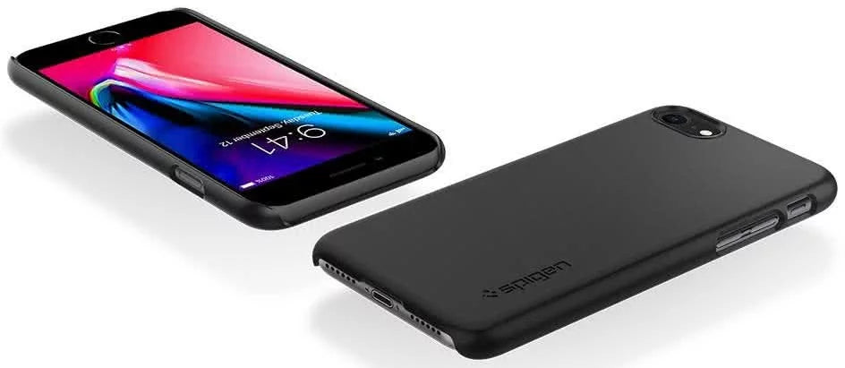 Case SPIGEN - Apple iPhone 8/7/SE 2020 Case Thin Fit - Black