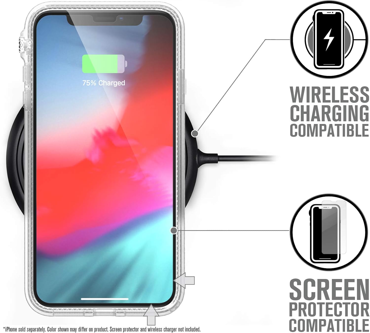 Catalyst Case, Impact Protection, Shockproof for iPhone XS Max, Premium Quality - Transparent
