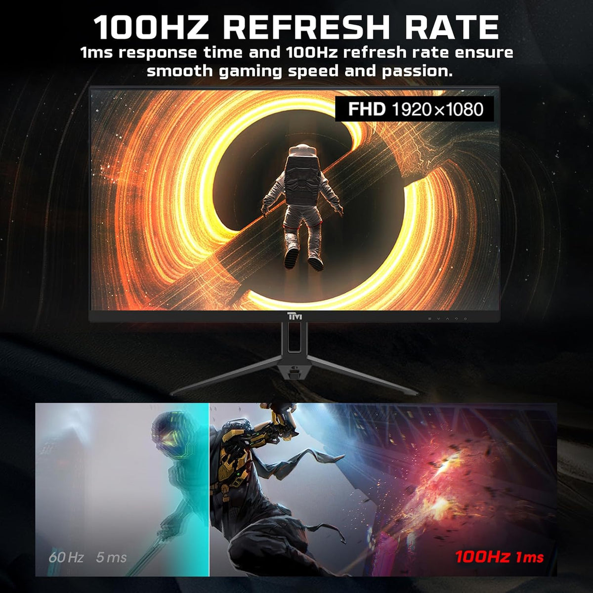 Twisted Minds FHD 100 Hz IPS 22" 1ms PC Monitor