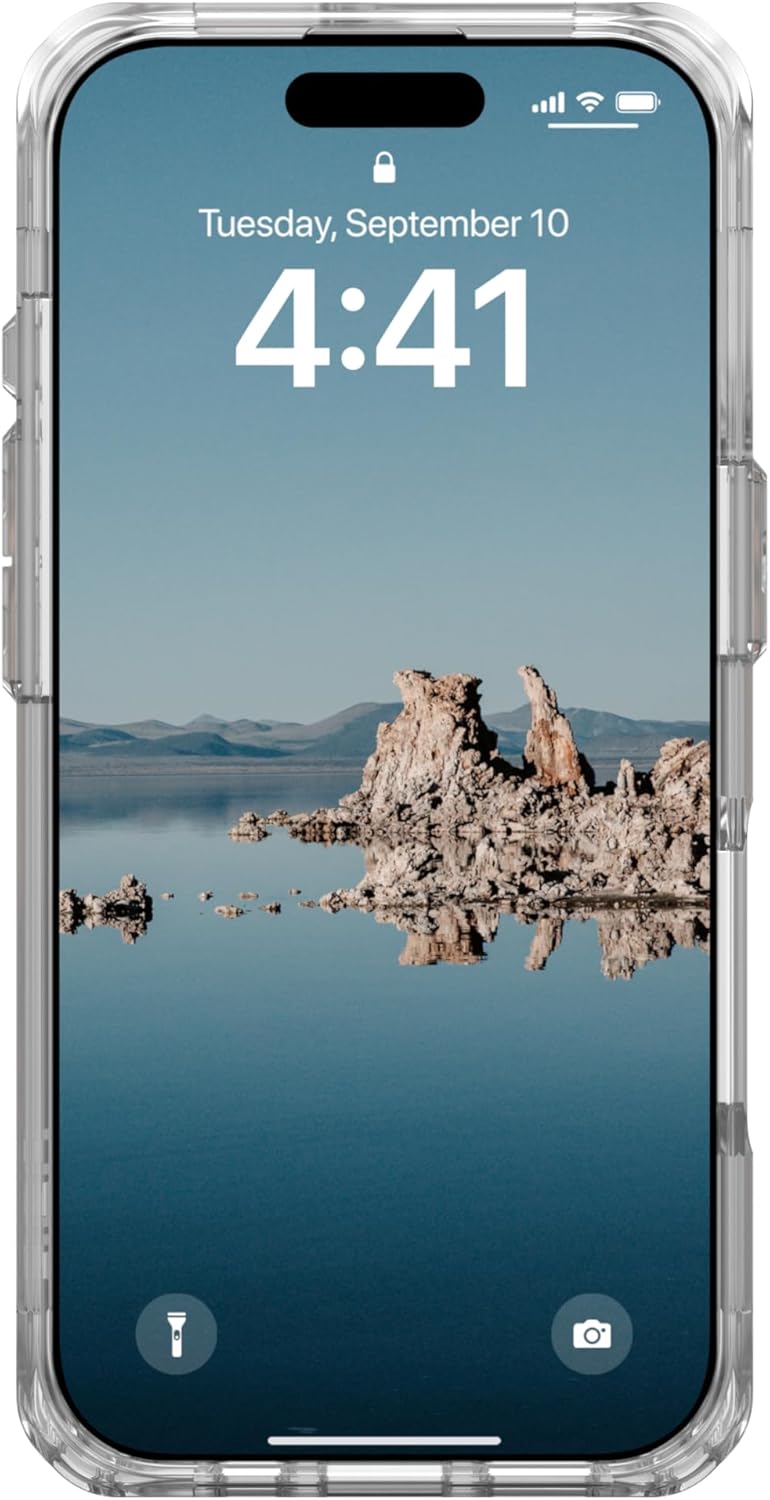 UAG iPhone 16 Pro Case 6.3" Plyo - Rugged Slim Clear Shockproof, Ice/Rose Gold