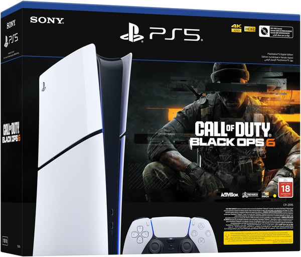 جهاز بلاي ستيشن 5 الرقمي النحيف + لعبة Call of Duty Black Ops 6 - النسخة الإماراتية