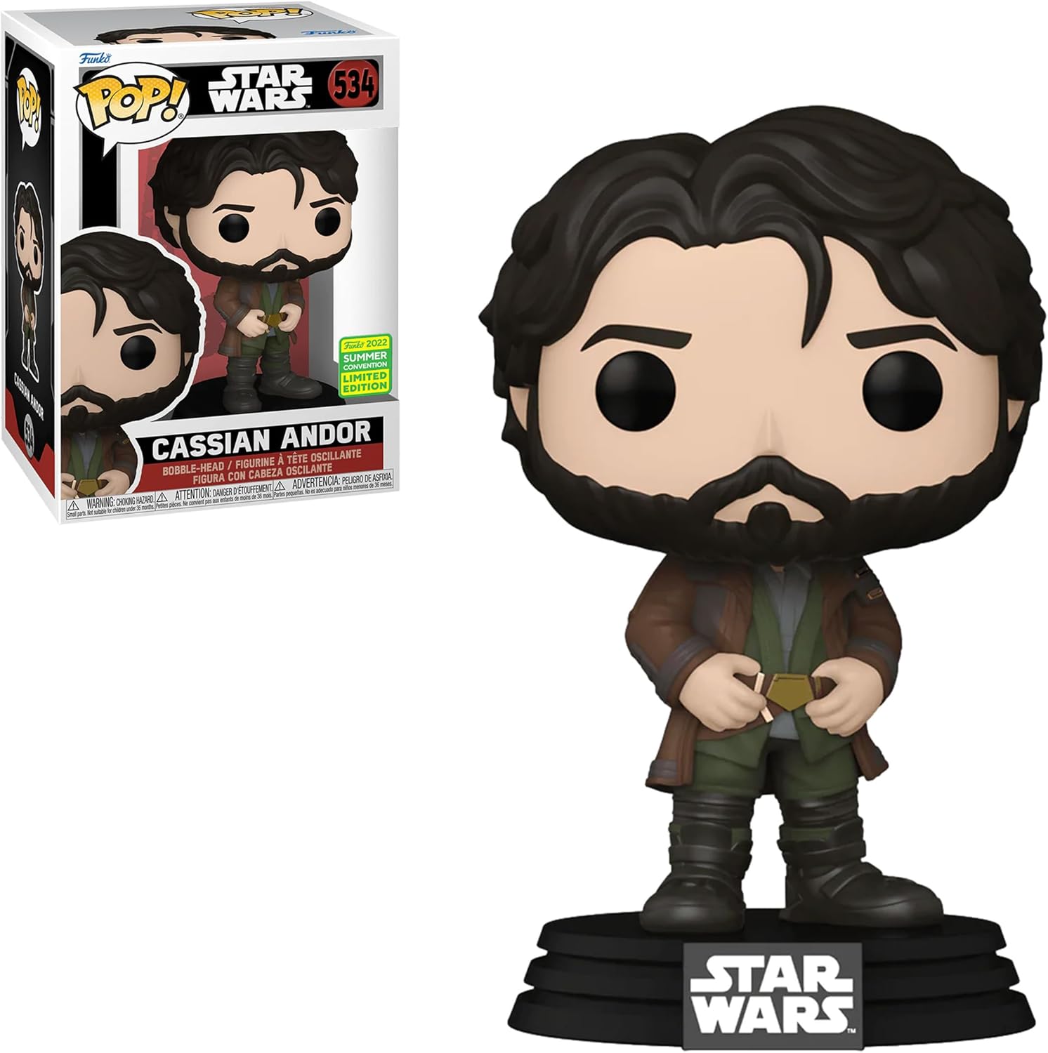 Funko Pop! Star Wars – Captain Cassian Andor (San Diego Comic‑Con 2022 Exclusive)
