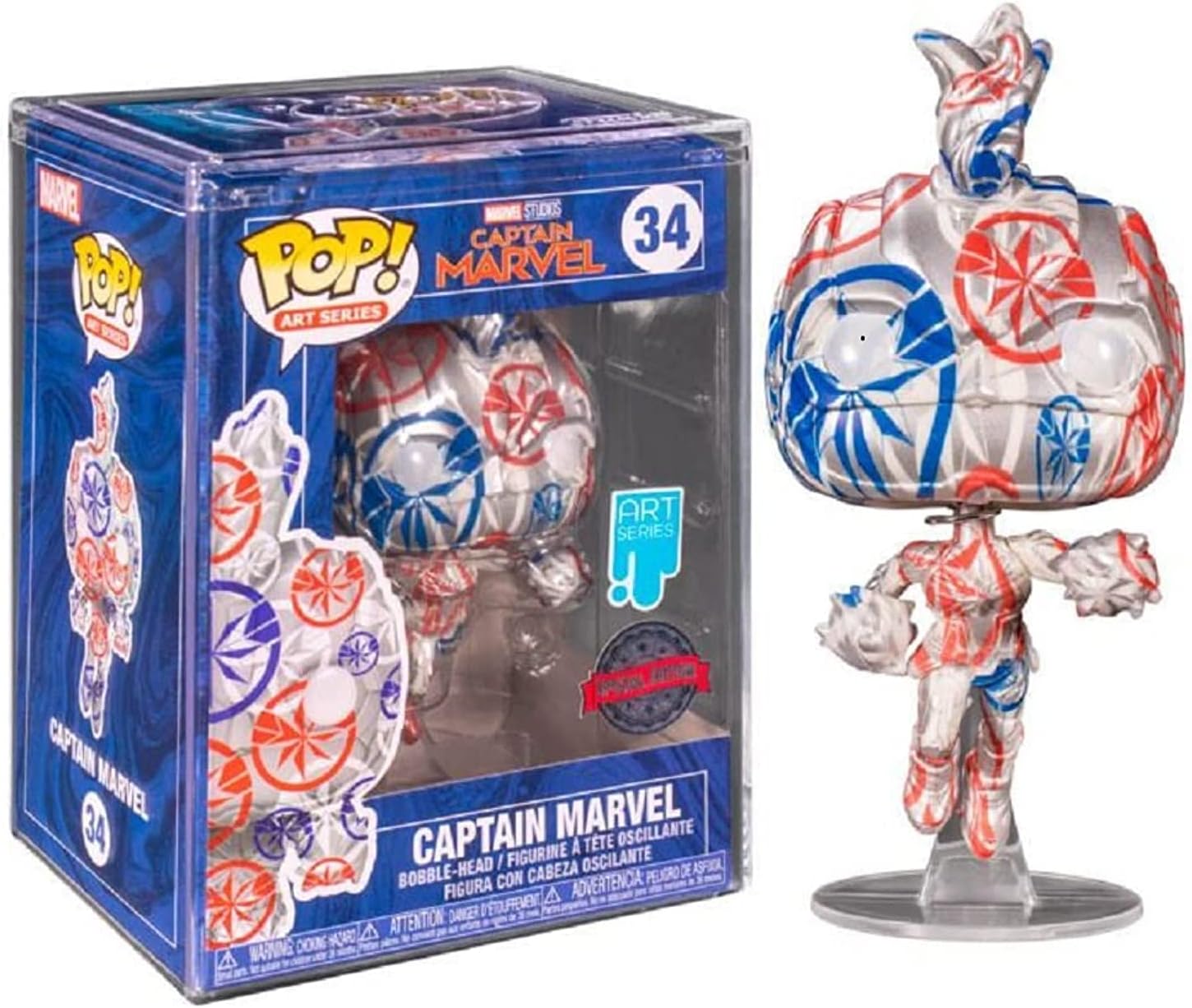 Pop Artist Series: Patriotic Age - Captain Marvel (Exc)