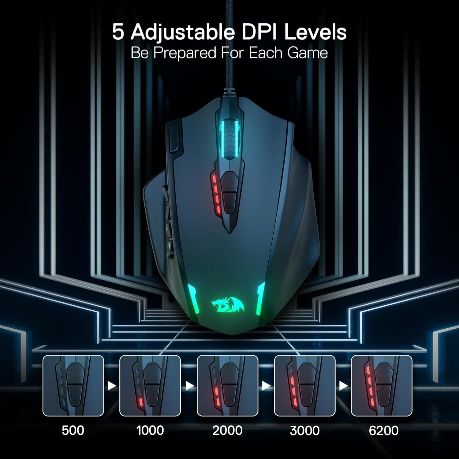 Redragon M908 Impact RGB Gaming Mouse