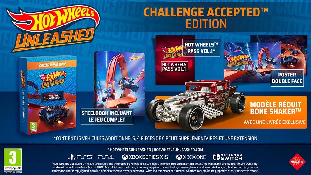 لعبة Milestone Hot Wheels Unleashed - Challenge Accepted Edition لأجهزة Xbox One / Xbox Sx