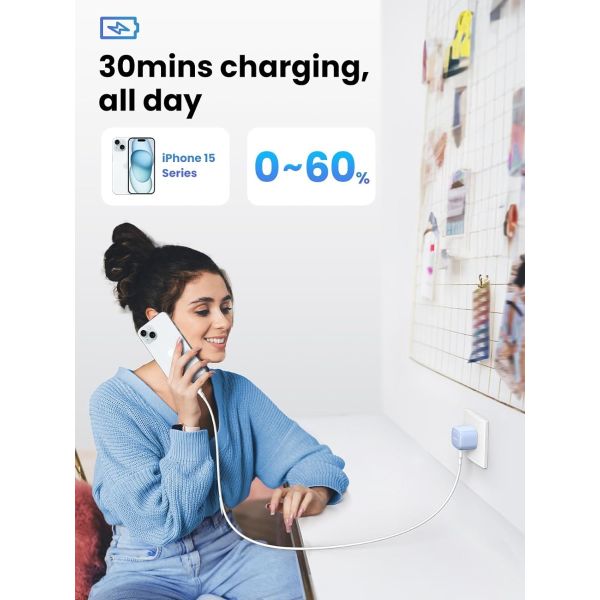 UGREEN Nexode 30W USB-C PD GaN Fast Charger UK White