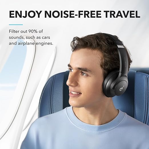 Anker Soundcore Q20i Hybrid Active Noise Cancelling Headphones, Black