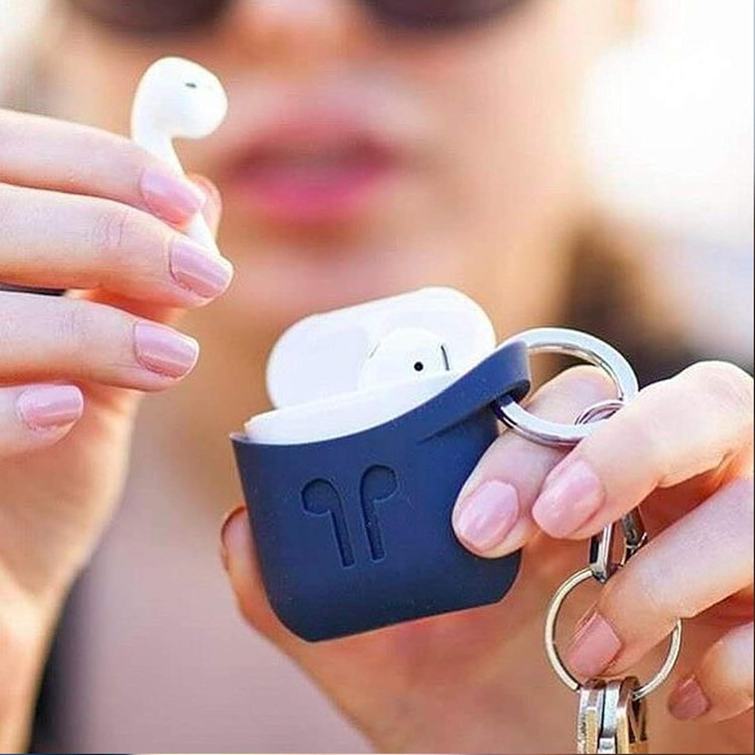 Pod Pocket - Silicone Case for Apple AirPods Indigo Blue