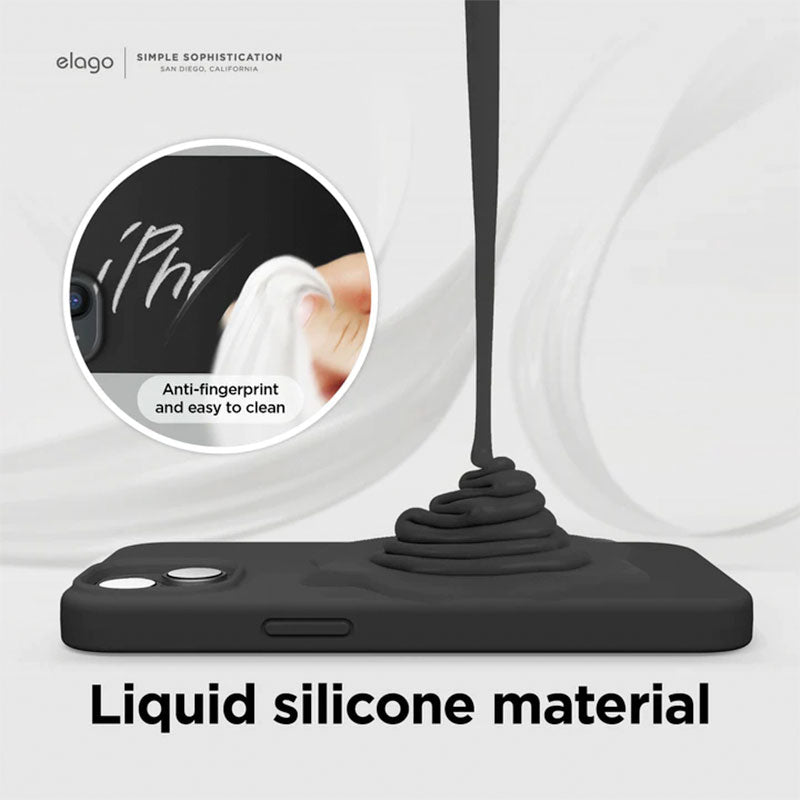 Elago Soft Silicone Case for iPhone 14 Plus Black
