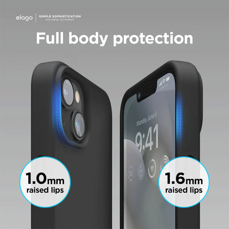 Elago Soft Silicone Case for iPhone 14 Plus Black