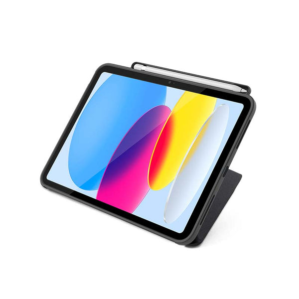 Epico 10.9 Inch Apple iPad 2022 Flip Tablet Case Black and Clear