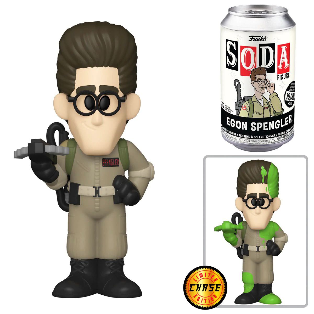 Funko Vinyl Soda: Ghostbusters – Egon Spengler with Slimed Chase Variant