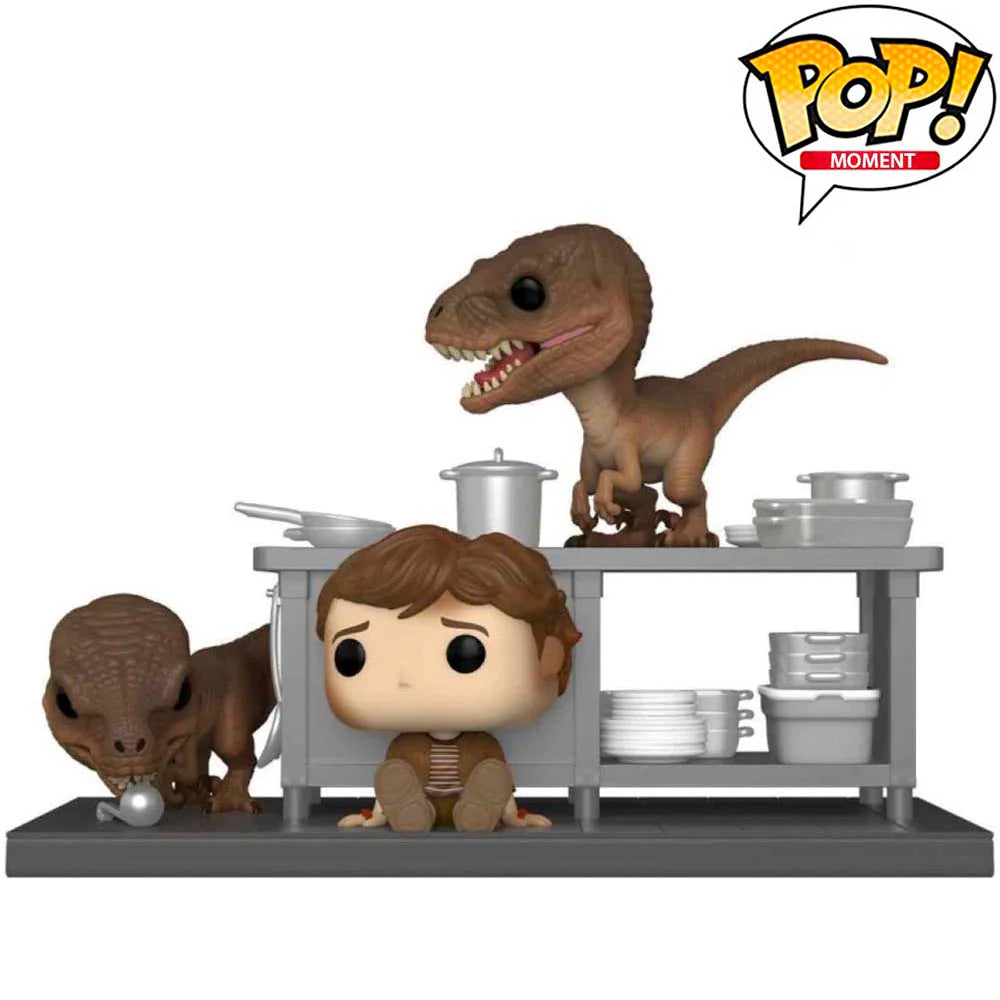 Pop Moment! Movies: Jurassic Park- Tim & Velociraptors (Exc)