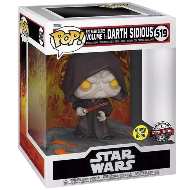 Pop Deluxe! Star Wars: Sith – Darth Sidious (Glow Worm) (Exclusive)