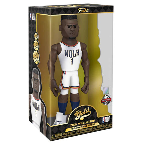 Vinyl Gold! NBA: New Orleans Pelicans – Zion Williamson (Home Uniform) 12" with Chase Variant (Exclusive)