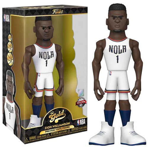 Vinyl Gold! NBA: New Orleans Pelicans – Zion Williamson (Home Uniform) 12" with Chase Variant (Exclusive)