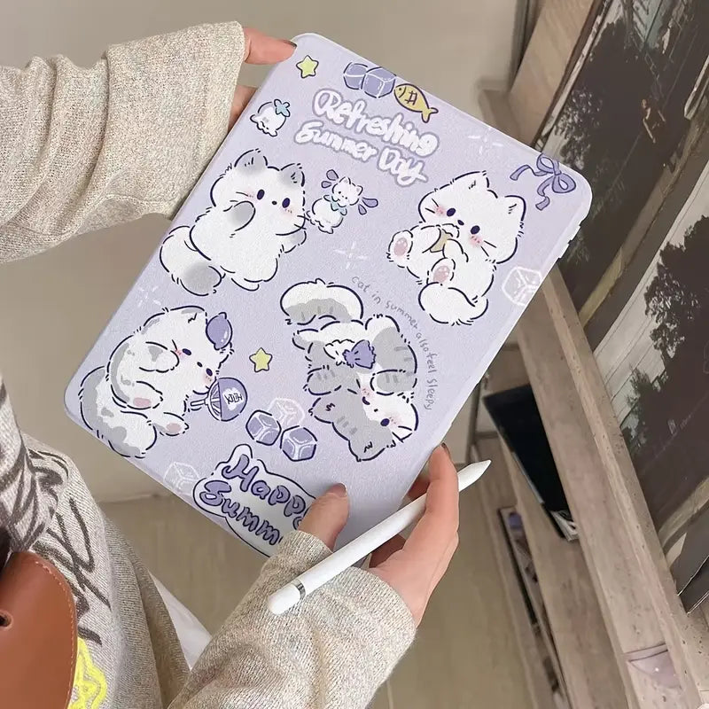 iPad Case Y Type  with Pencil Holder for iPad mini 6 mini 7