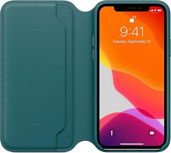 Apple iPhone 11 Pro Leather Folio Case - Peacock