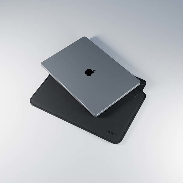 EPICO Leather Sleeve for MacBook Pro 14" - black
