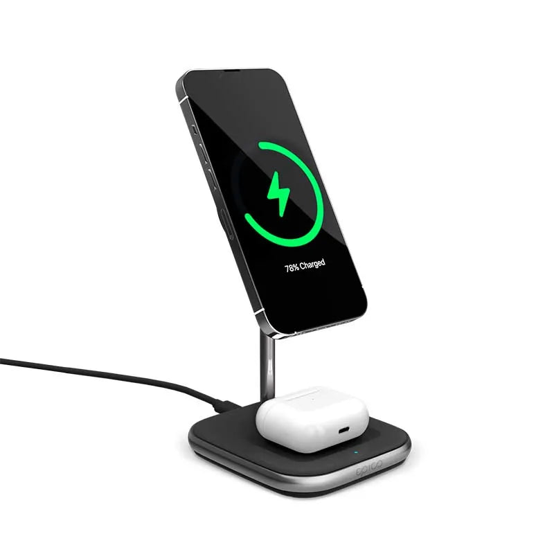 Epico 2 in 1 MagSafe Wireless Charger - Black