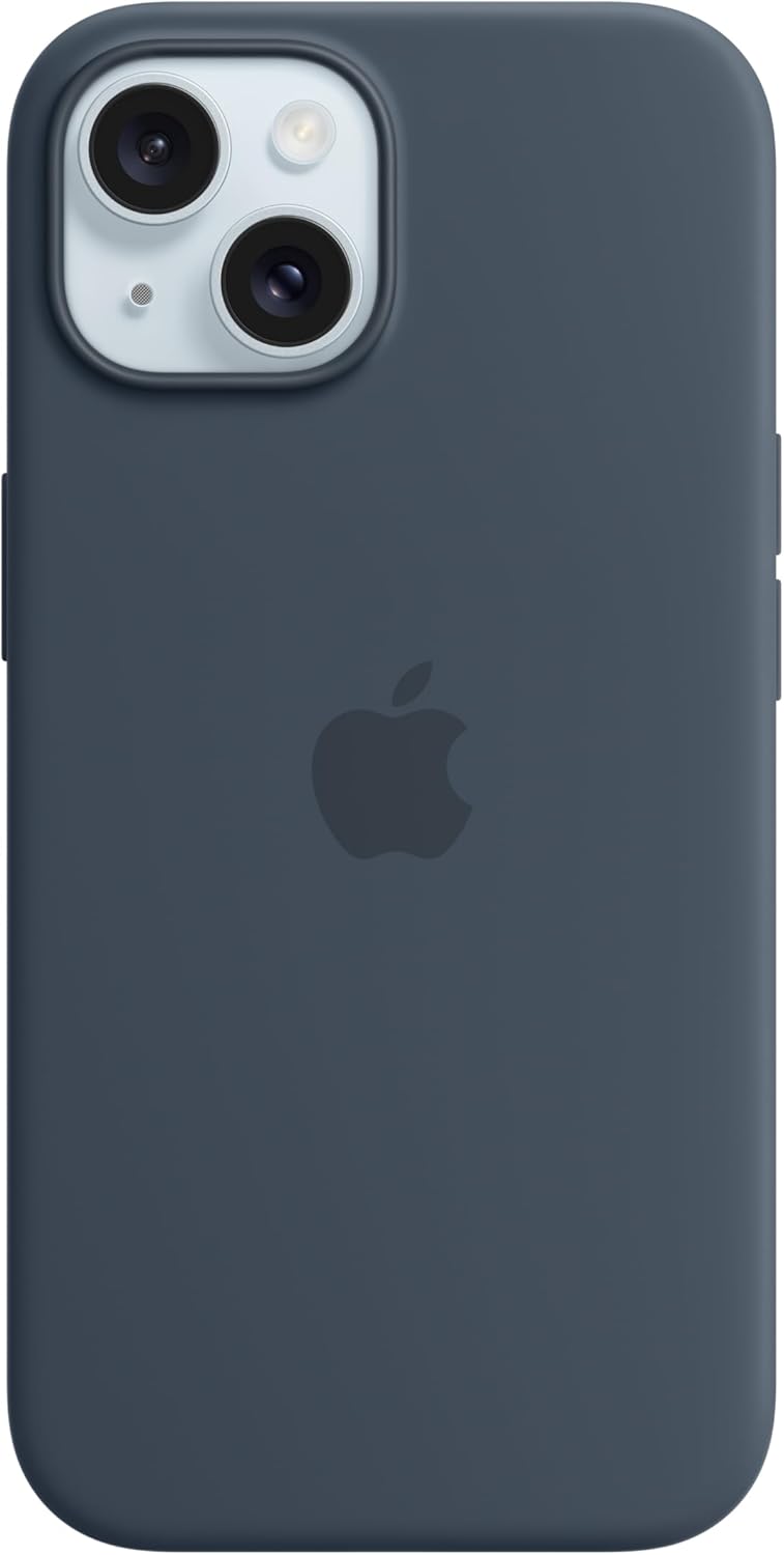 Apple iPhone 15 Plus Silicone Case with MagSafe - Storm Blue