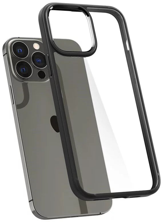 Case Spigen Crystal Hybrid, matte black - iPhone 13 Pro