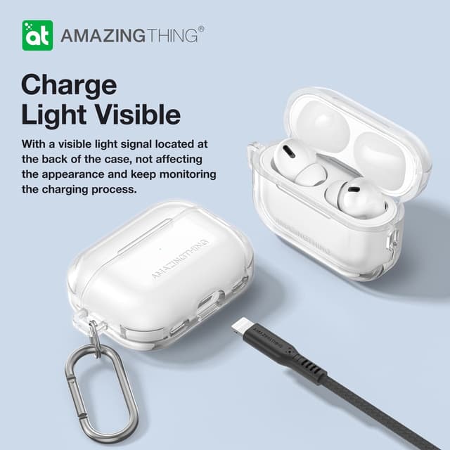 حافظة صغيرة شفافة لسماعات AirPods Pro 2 2022