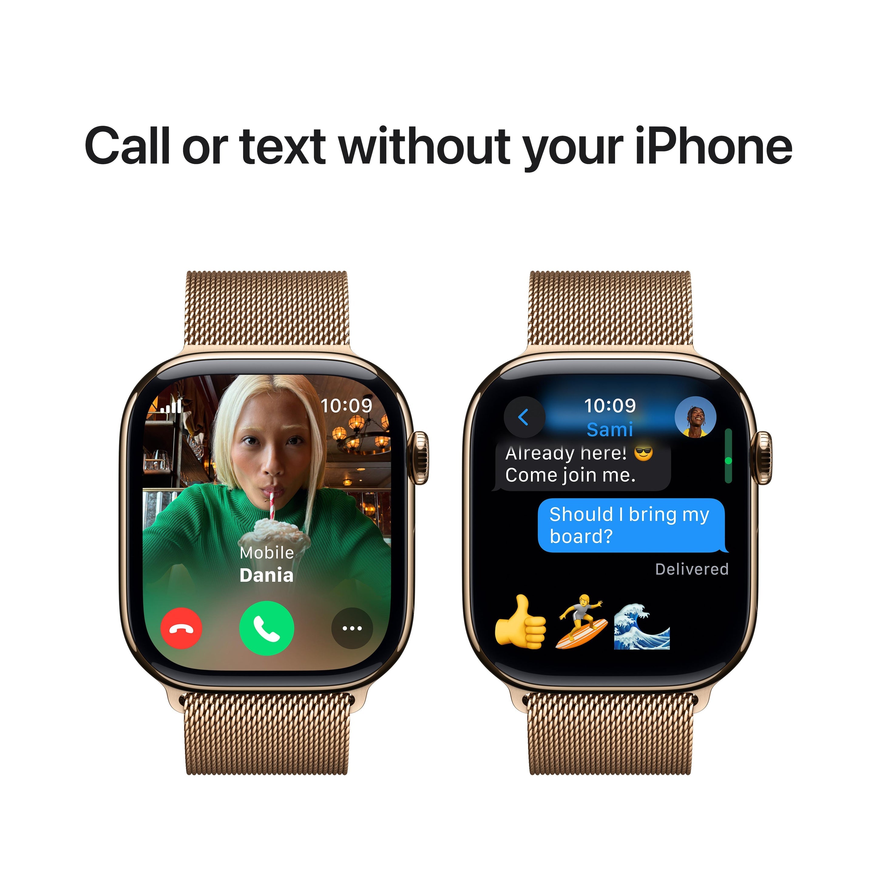 Apple Watch Series 10 Titanium Case with Milanese Loop