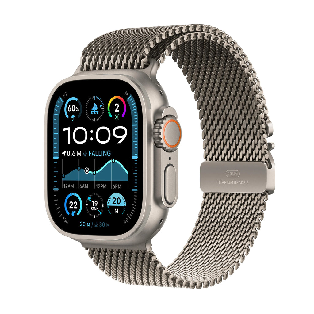 Apple Watch Ultra 2 GPS + Cellular 49mm Black Titanium with Titanium Milanese Loop