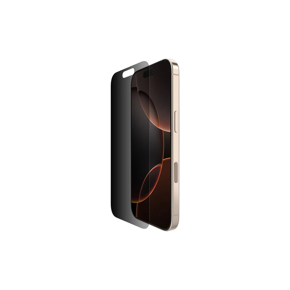 زجاج واقي لهاتف iPhone 16 Pro واقي شاشة Belkin زجاج مقوى للهاتف المحمول