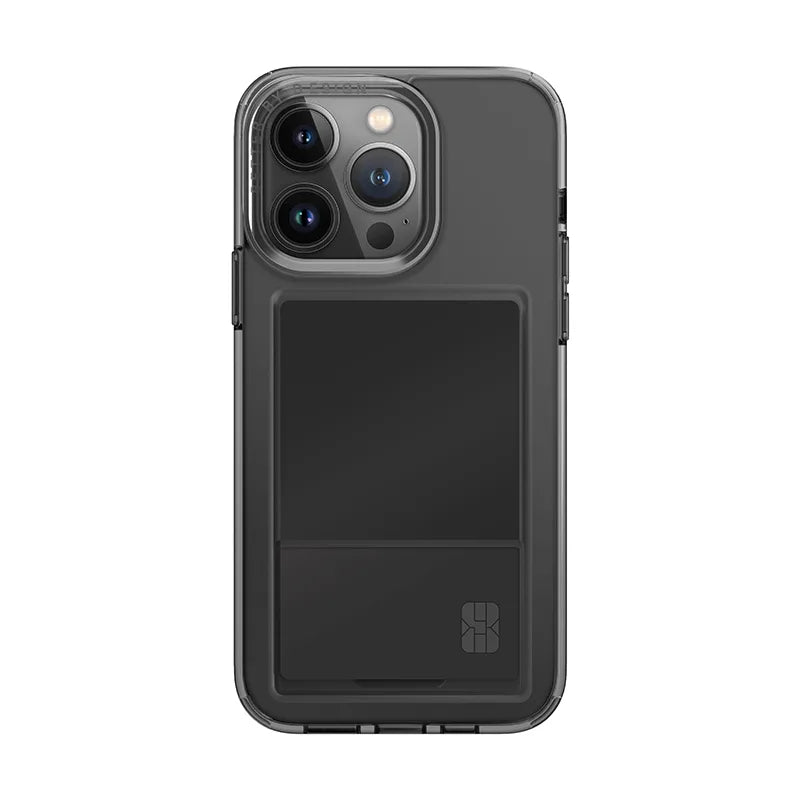 UNIQ Air Fender ID Series Phone Case for iPhone 15 Pro – Smoked (Grey Tinted)