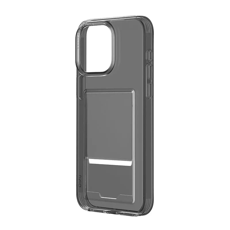UNIQ Air Fender ID Series Phone Case for iPhone 15 Pro – Smoked (Grey Tinted)