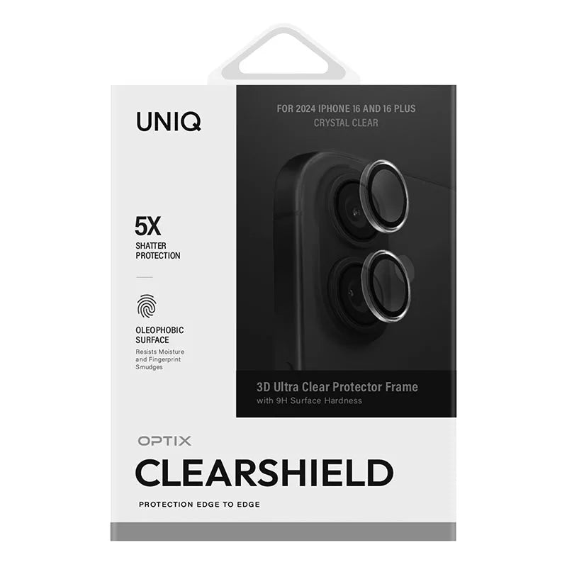 Uniq Optix Camera Lens Protector for iPhone 16 / 16 Plus – Crystal Clear