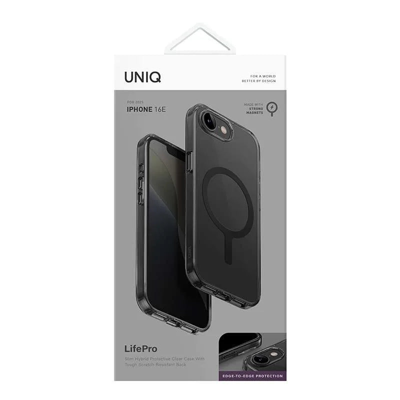 جراب هاتف UNIQ LifePro MagSafe المتوافق مع iPhone 16E - دخاني