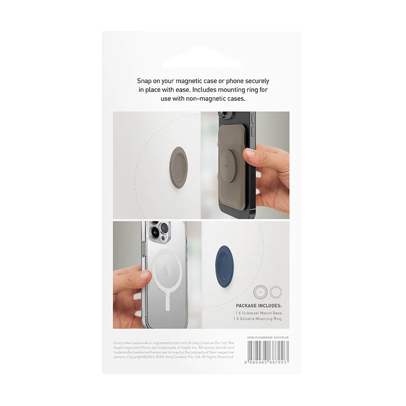 Uniq Flixa Magnetic Mount Base - Navy Blue