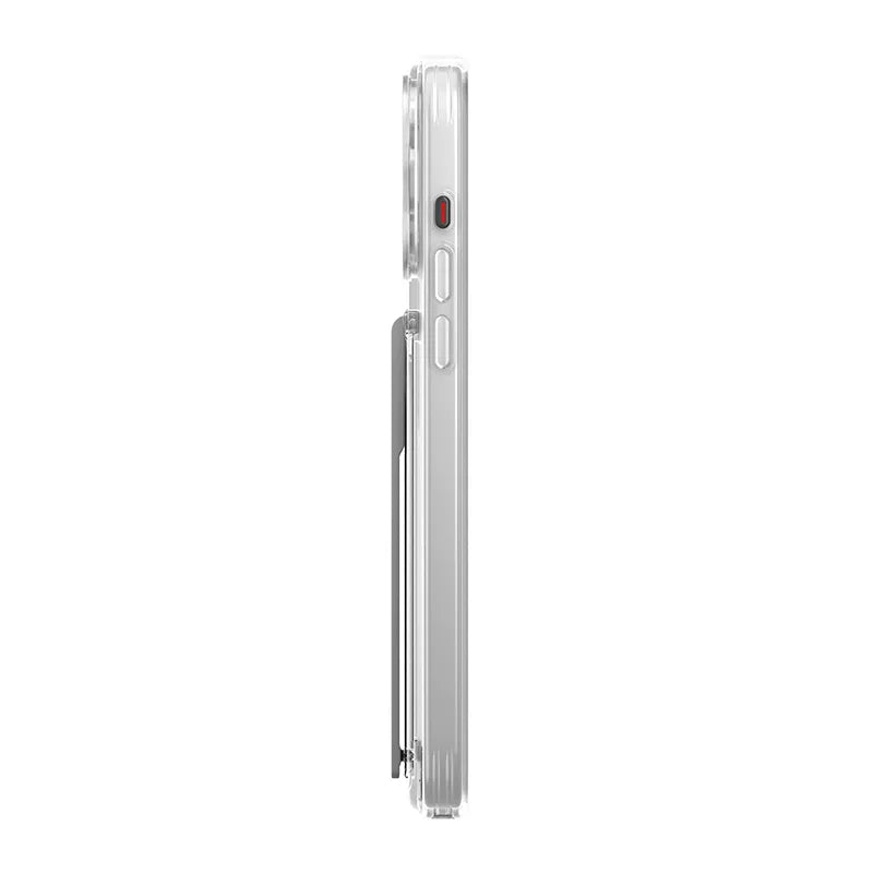 UNIQ Heldro Mount with Stand Case for 6.7-inch iPhone 15 Pro Max, 8886463685839 - Clear