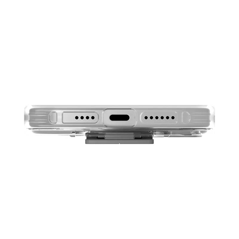 UNIQ Heldro Mount with Stand Case for 6.7-inch iPhone 15 Pro Max, 8886463685839 - Clear