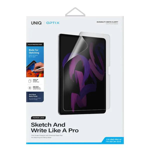 Uniq Optix Paper Sketch Screen Protector for Apple iPad Pro 13 inch (2024)