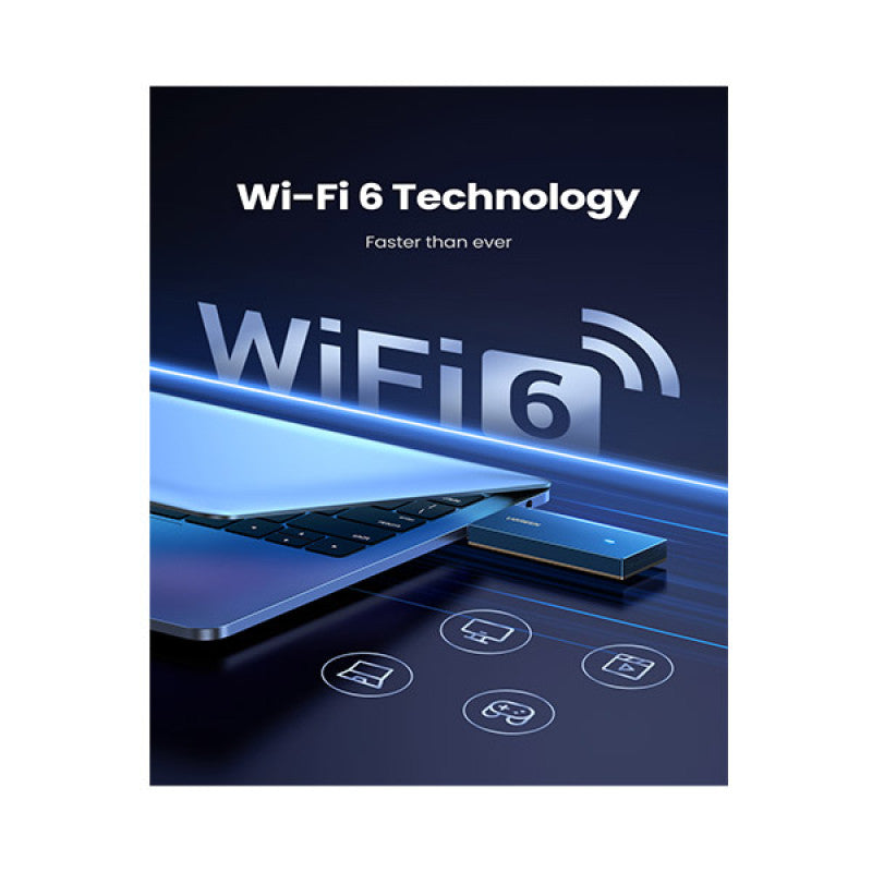 UGREEN Wi-Fi 6 AX1800 Dual-Band Wireless Adapter