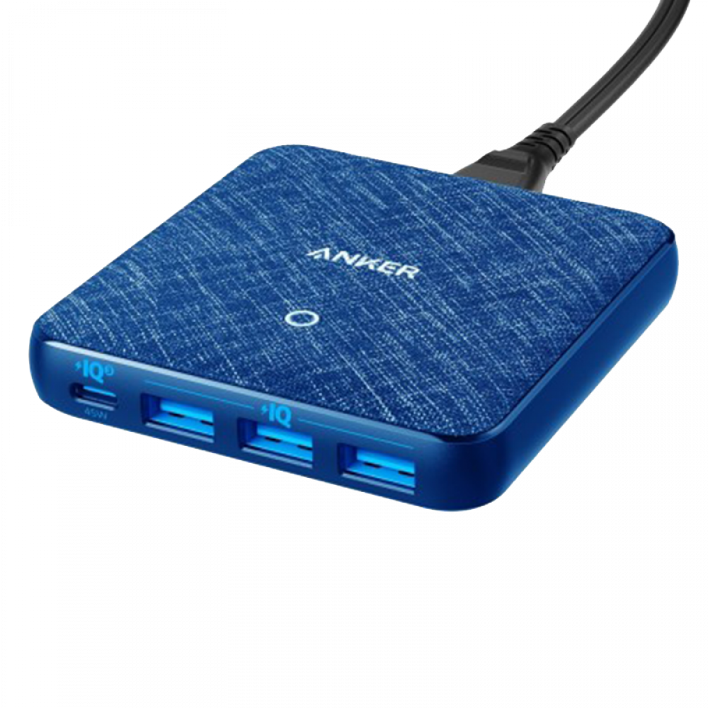 anker powerport pd 4 fabric blue