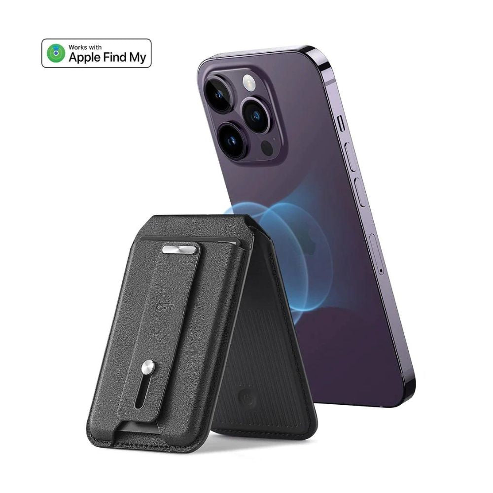 ESR Halo Lock Geo Wallet Grip Stand Midnight Black