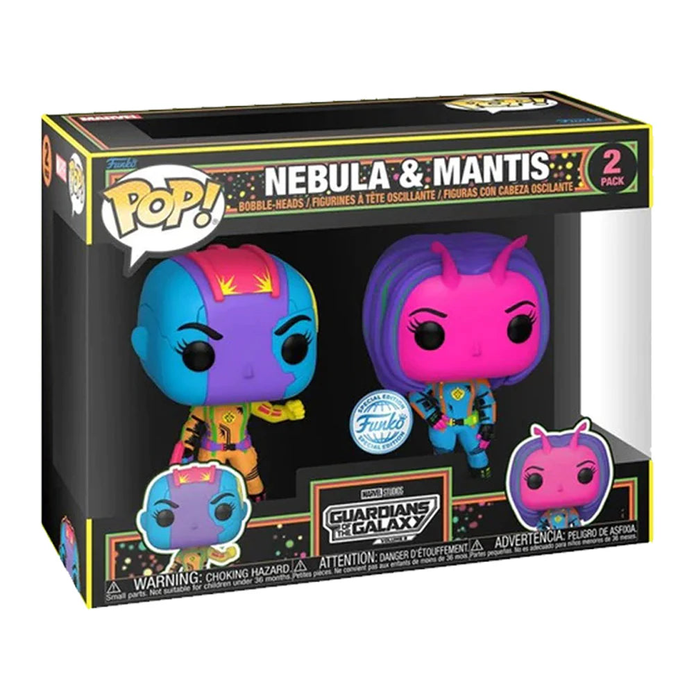Pop! Marvel: Guardian of the Galaxy 3 - Nebula and Mantis 2pk (BLKLT)(Exc)