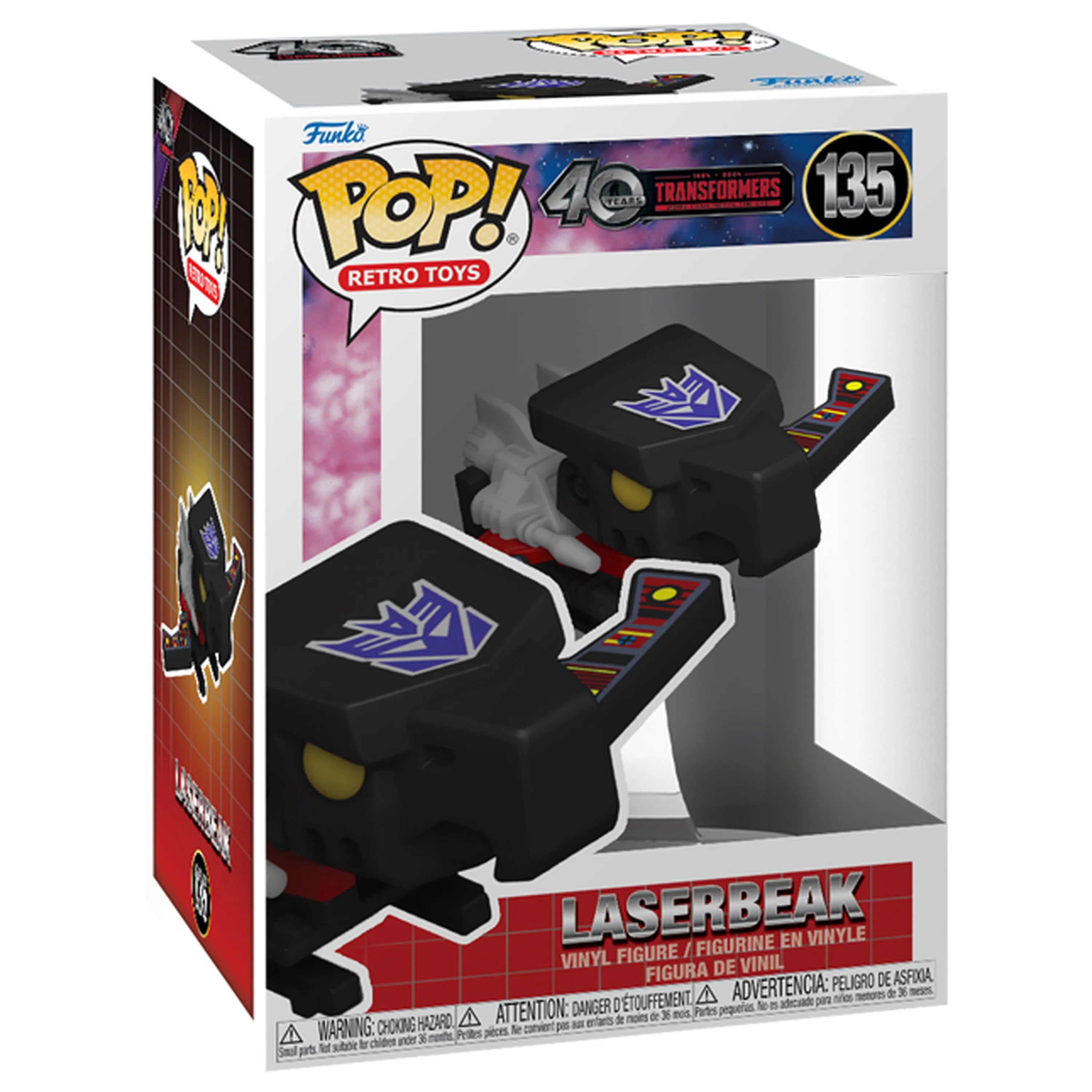 Pop! Movies: Retro Toys - Transformers Laserbeak with Chase