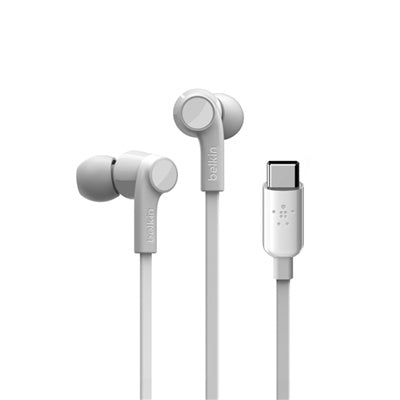 Belkin Rockstar Wired In-Ear Headphones - White