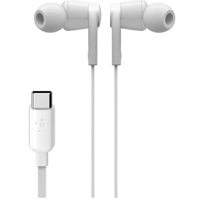Belkin Rockstar Wired In-Ear Headphones - White