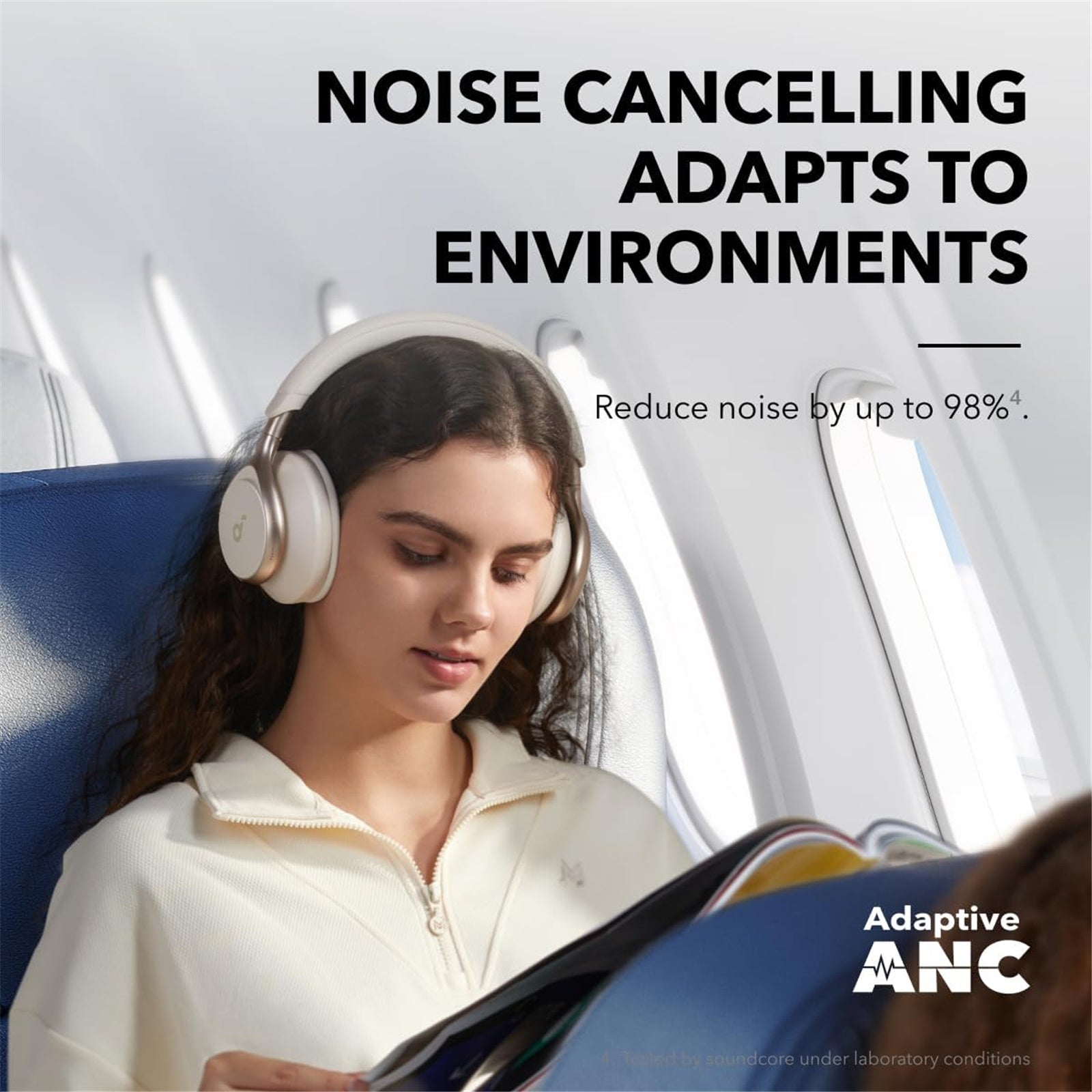 Anker Soundcore Space One Noise Cancelling Headphones - Latte Cream